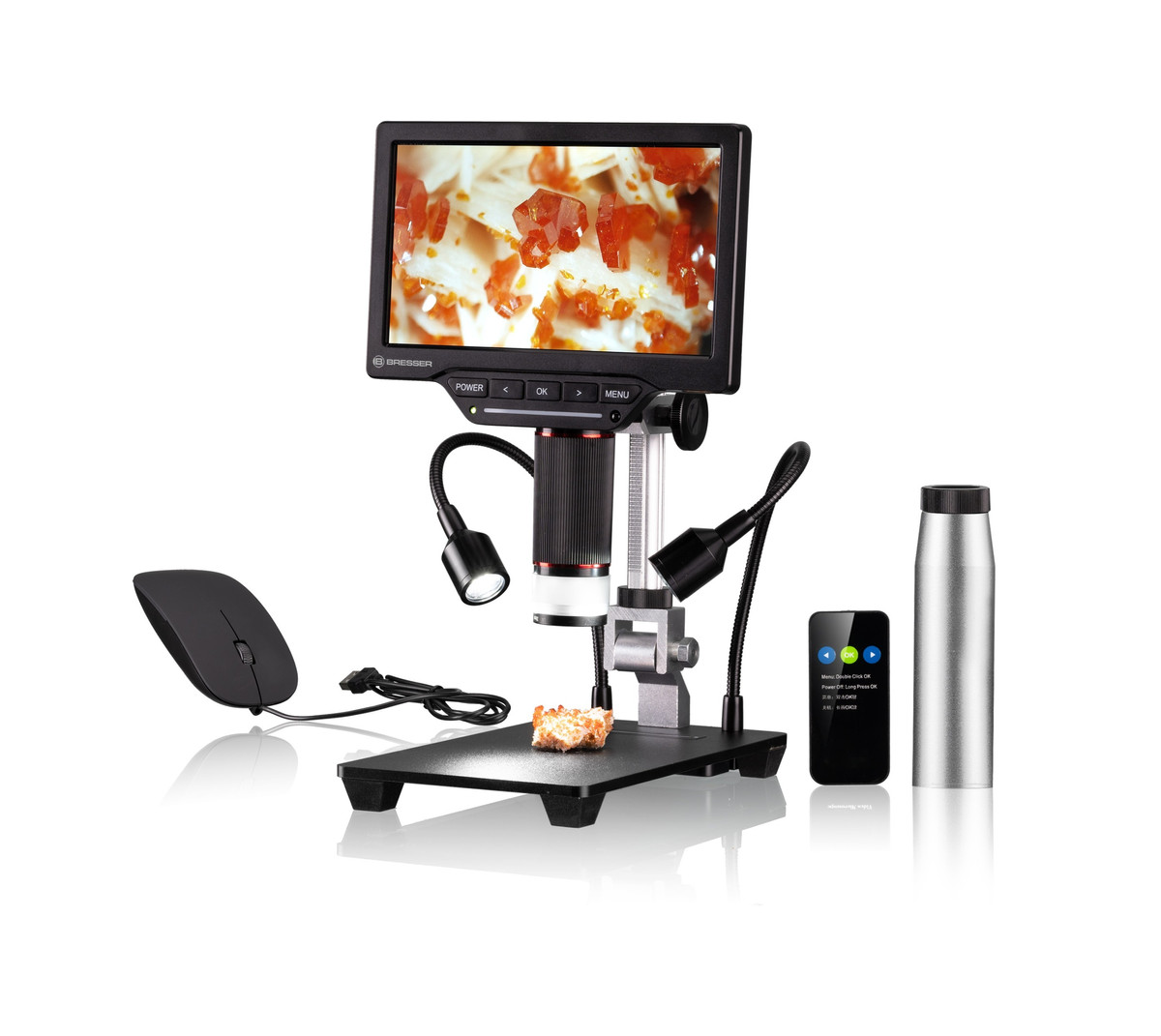 Microscop cu monitor Bresser WiFi 1080P 2L